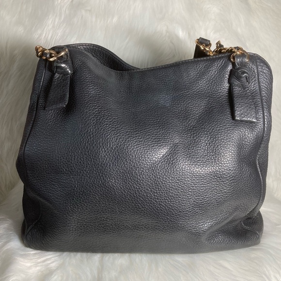 Tory Burch Black Leather Harper Tote Bag - Picture 3 of 11